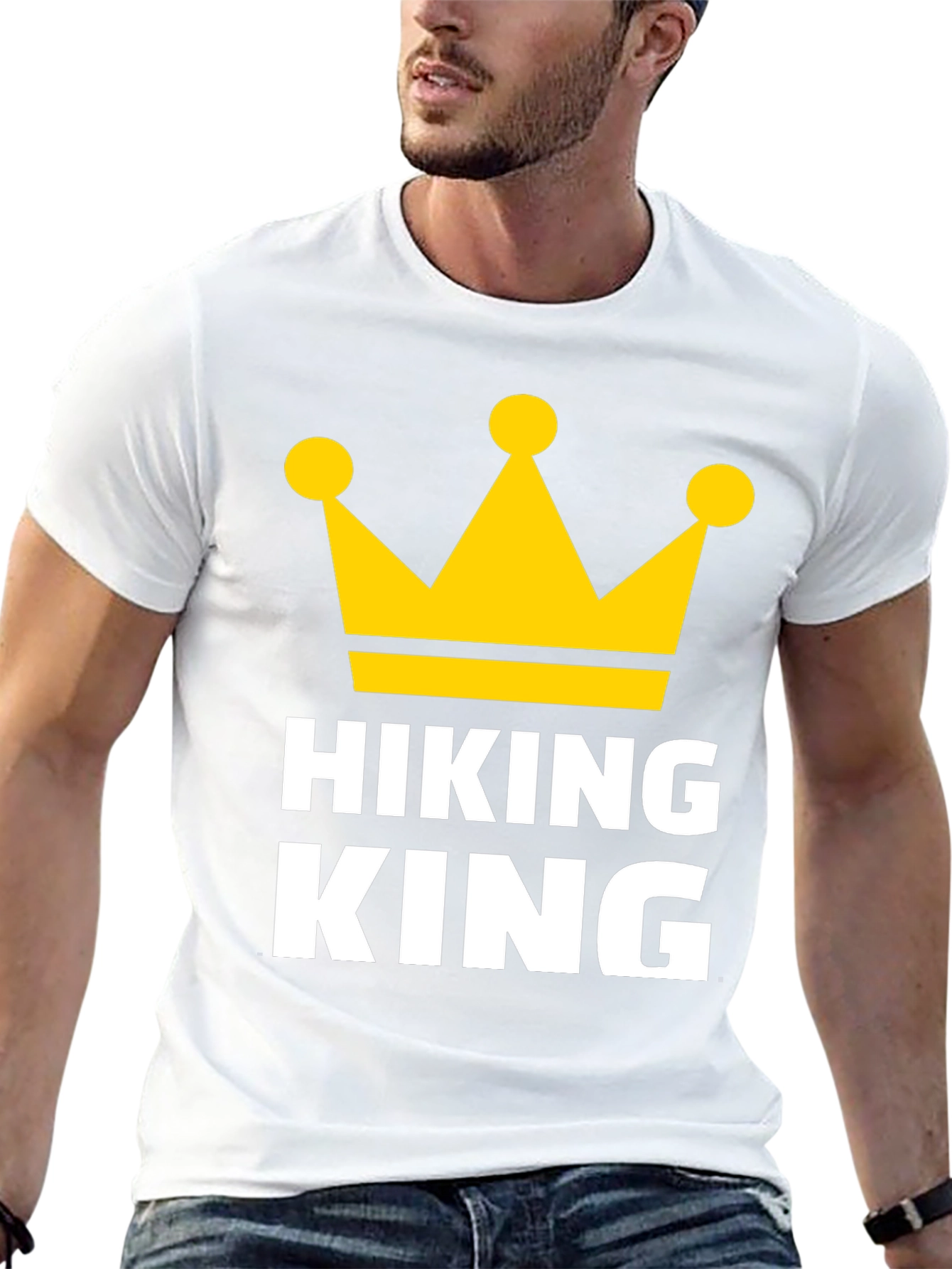 Hiking King Graphic Tee - Adventure Ready T-Shirt