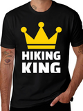 Hiking King Graphic Tee - Adventure Ready T-Shirt