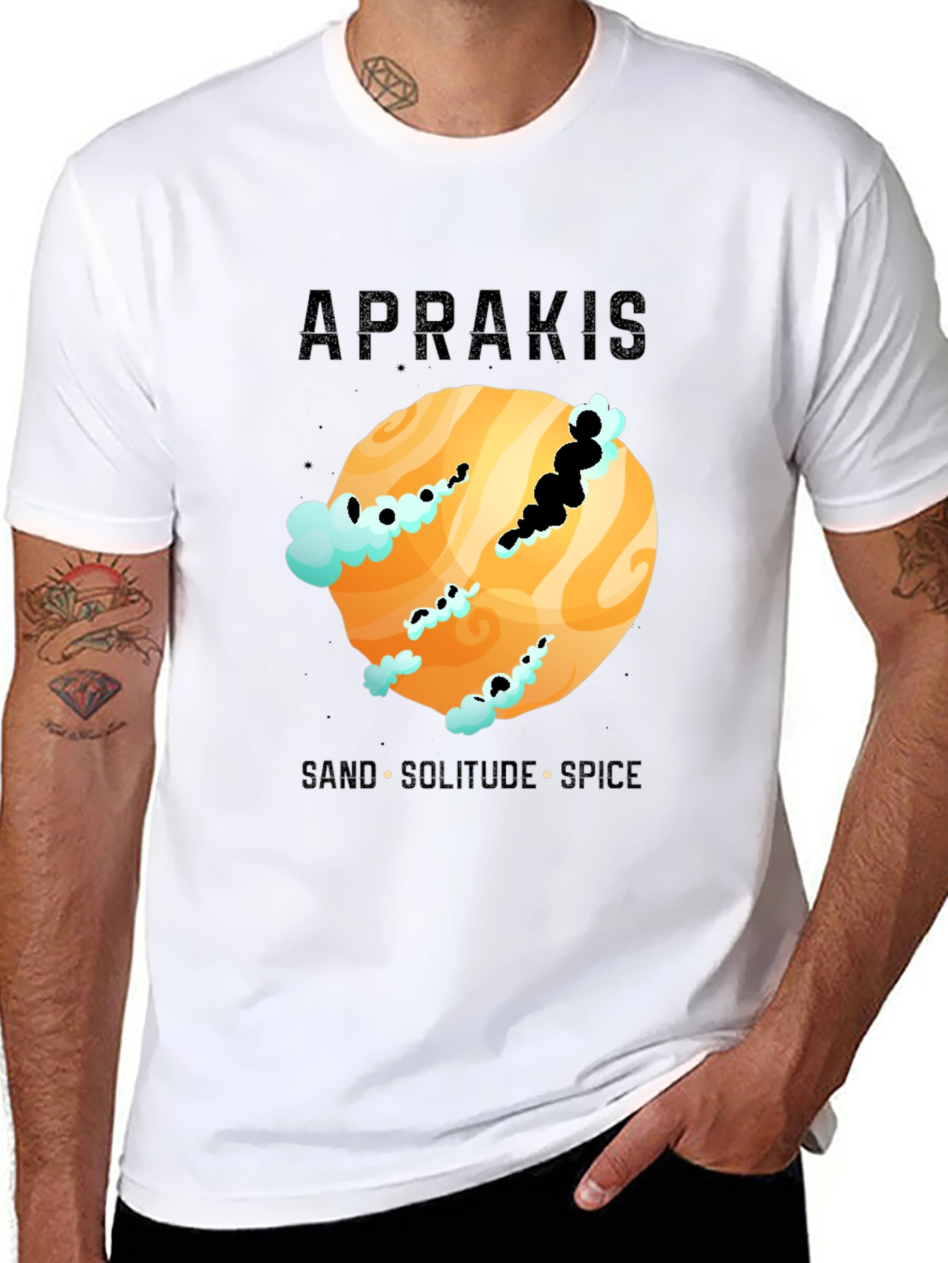 Aprakis Desert Planet Graphic T-Shirt
