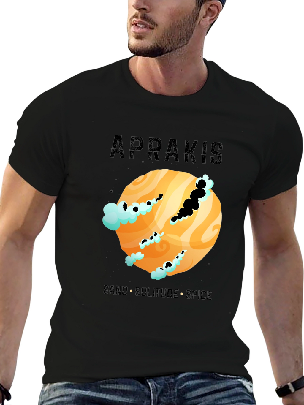 Aprakis Desert Planet Graphic T-Shirt