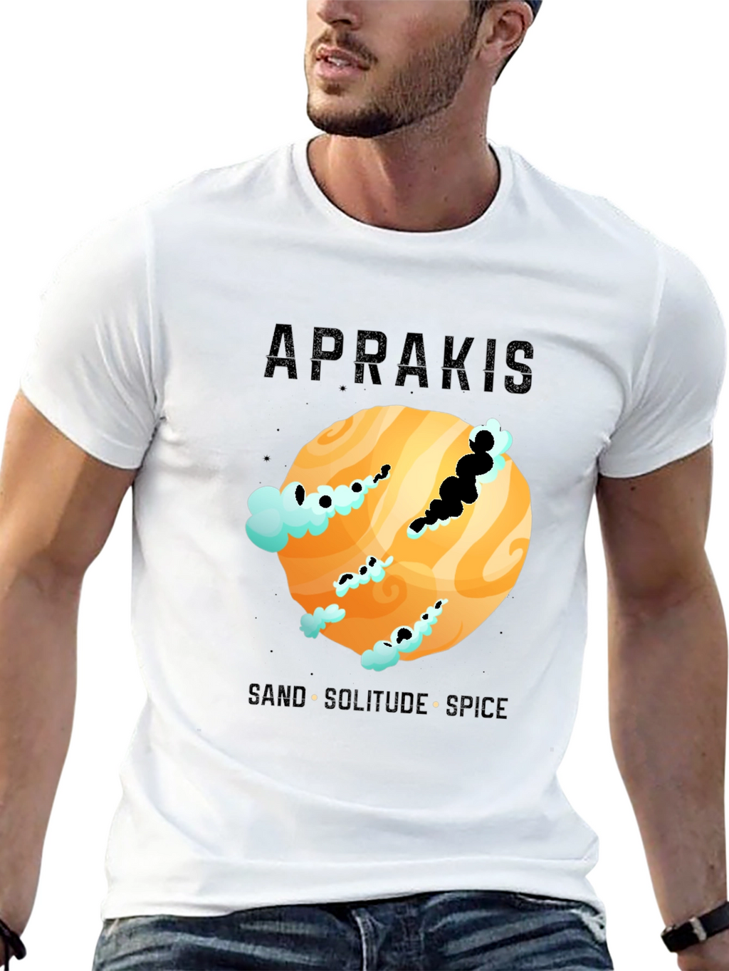 Aprakis Desert Planet Graphic T-Shirt