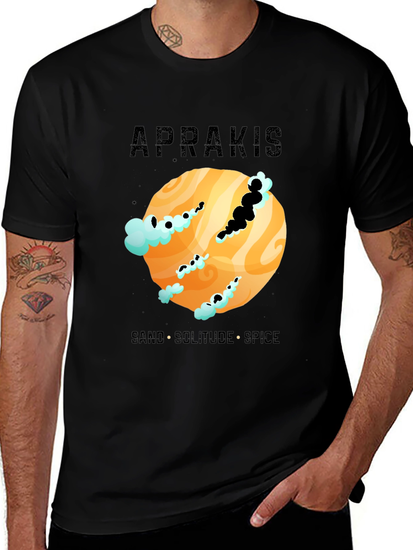 Aprakis Desert Planet Graphic T-Shirt
