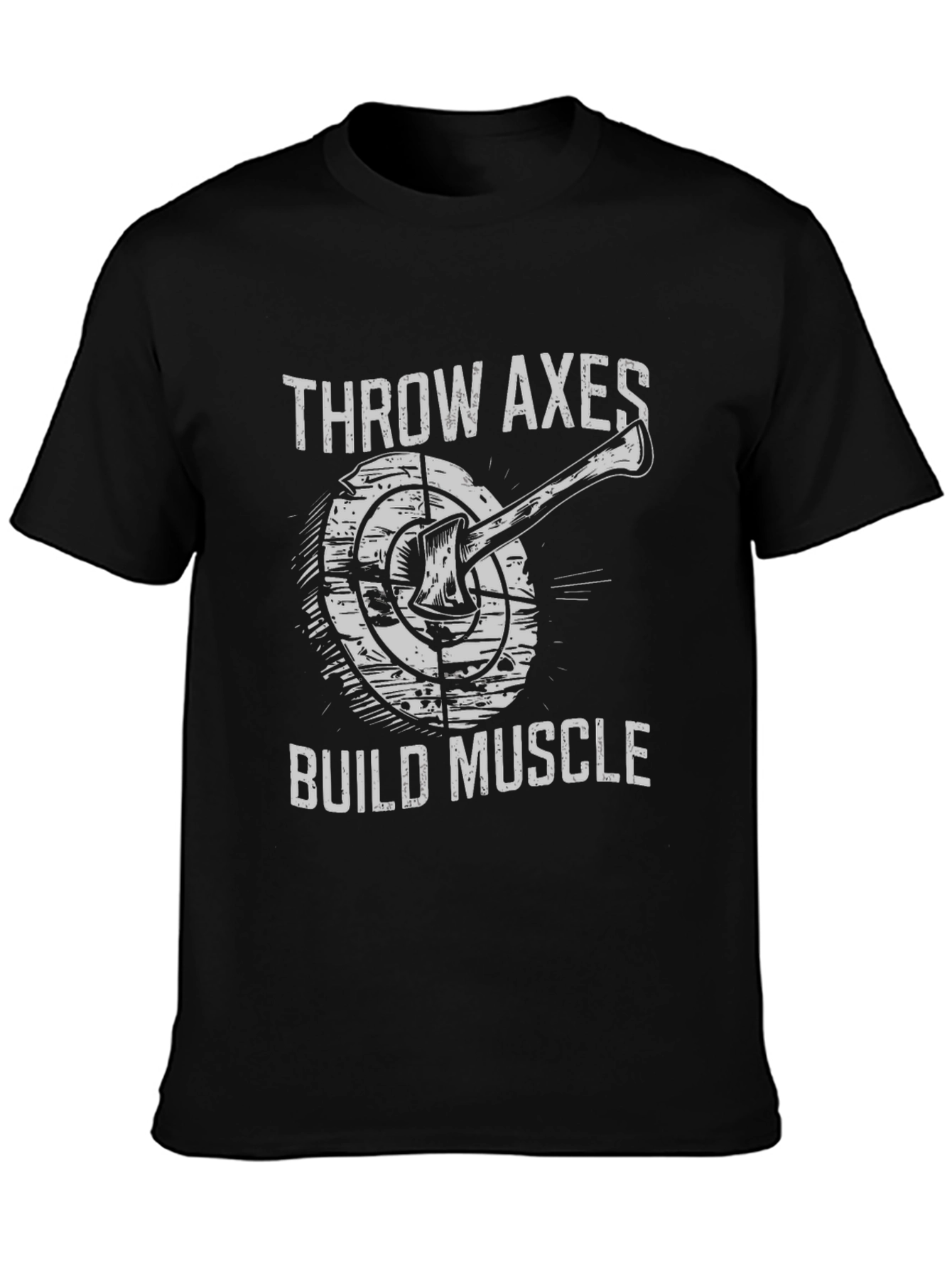 Throw Axes Build Muscle Graphic Tee