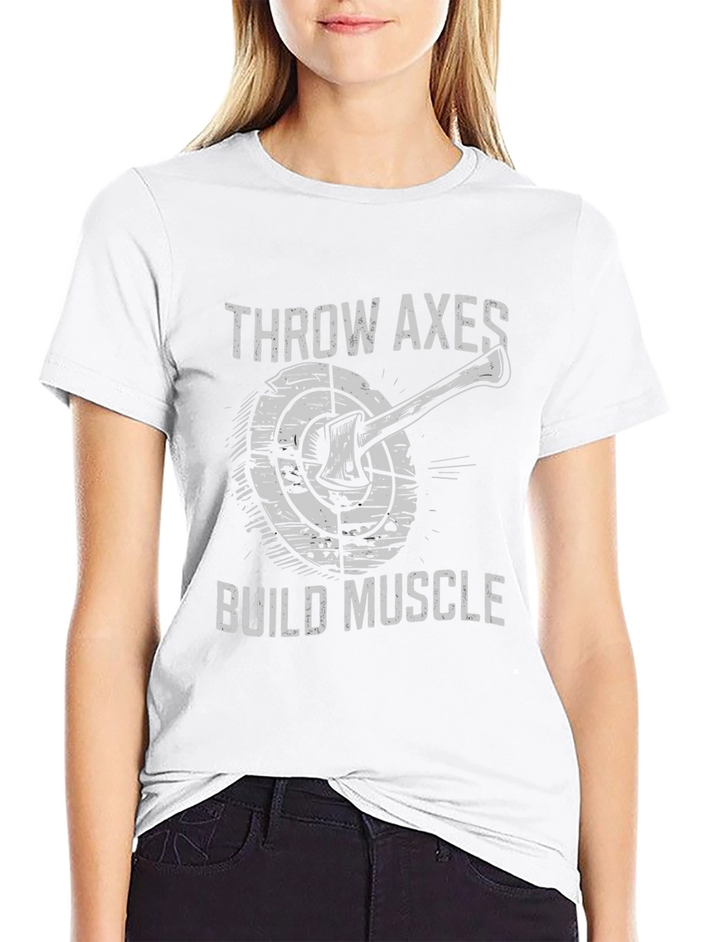 Throw Axes Build Muscle Graphic Tee