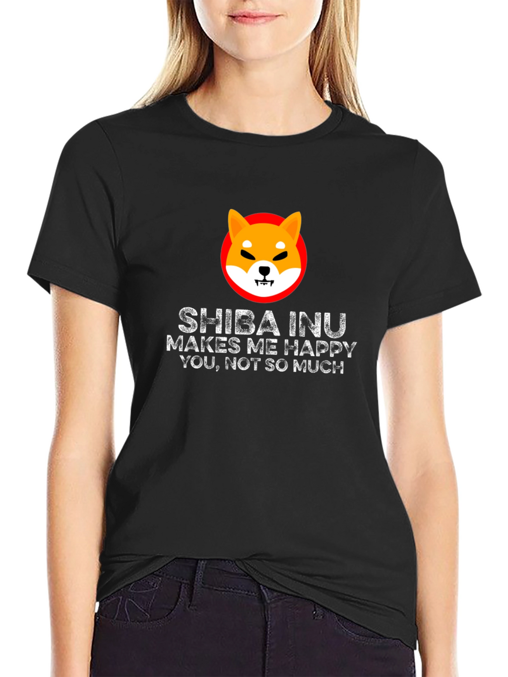 Shiba Inu Makes Me Happy T-Shirt