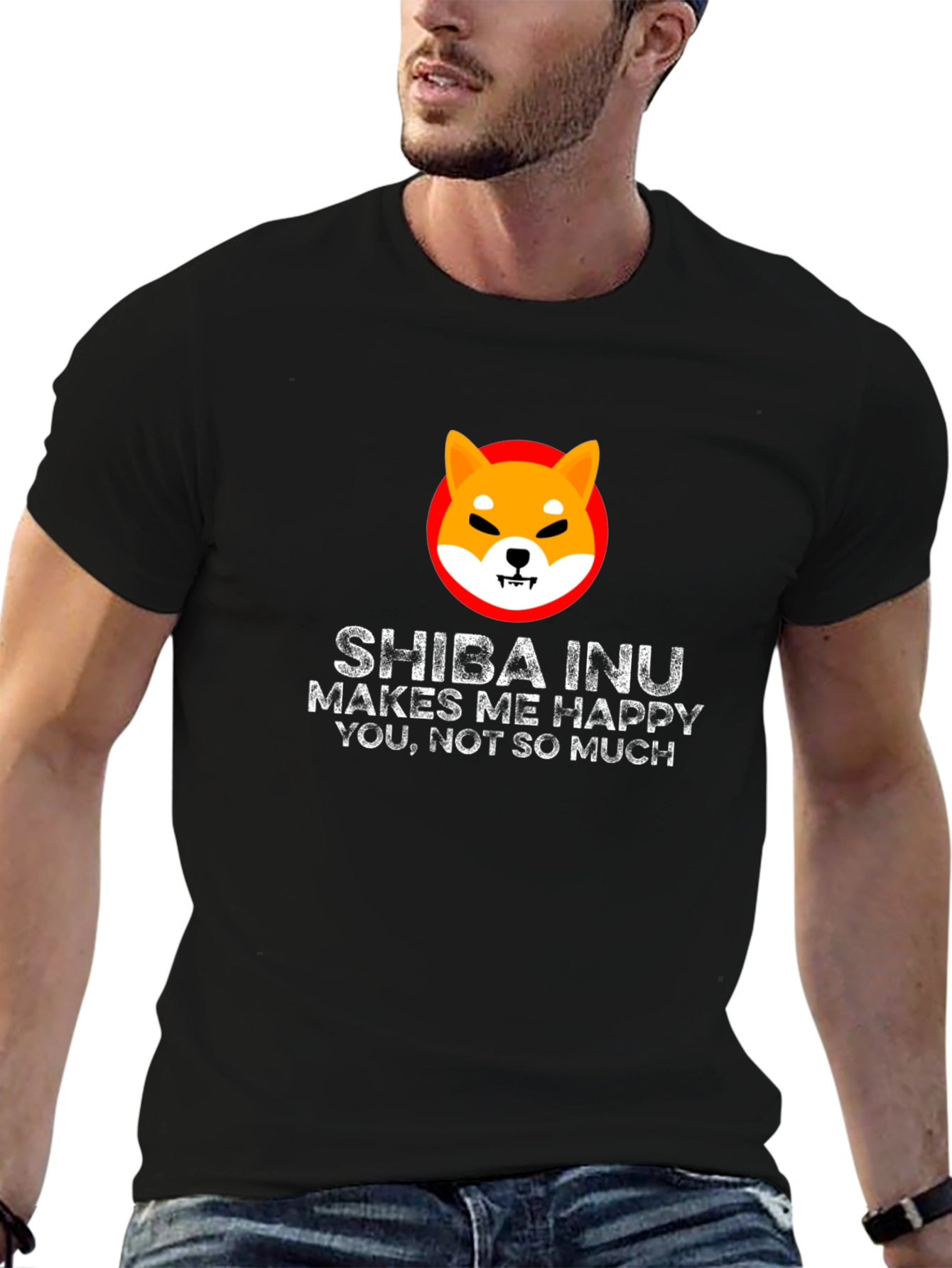 Shiba Inu Makes Me Happy T-Shirt