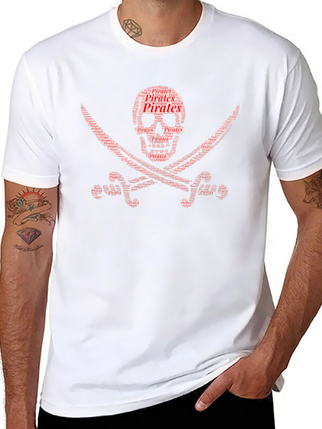 Pirate Skull & Swords Graphic T-Shirt