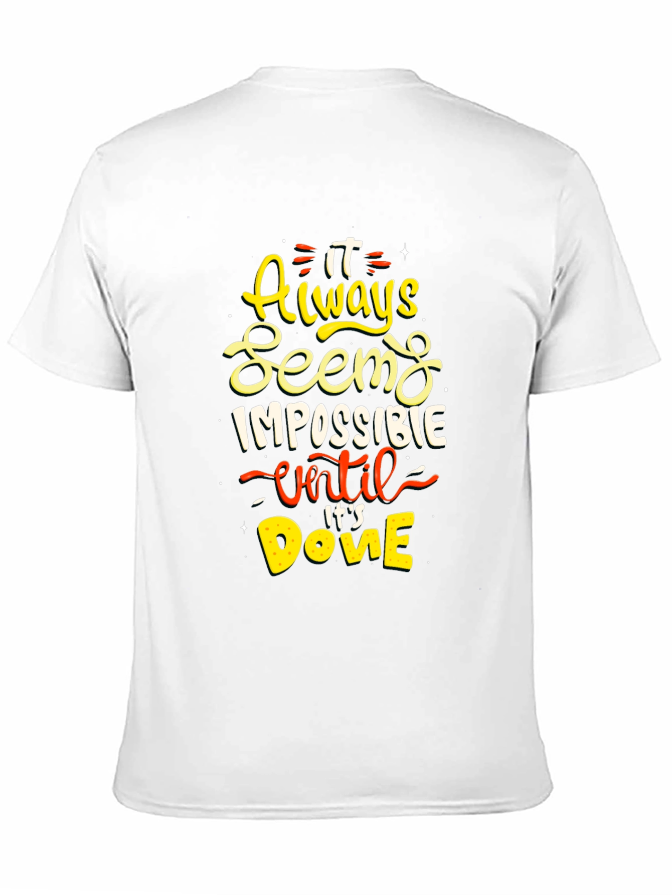 Motivational Impossible Graphic Tee - Black T-Shirt