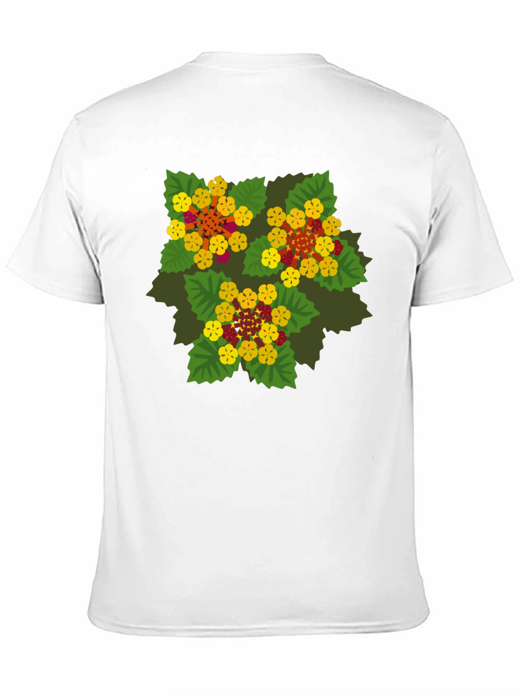 Floral Graphic Print Black T-Shirt