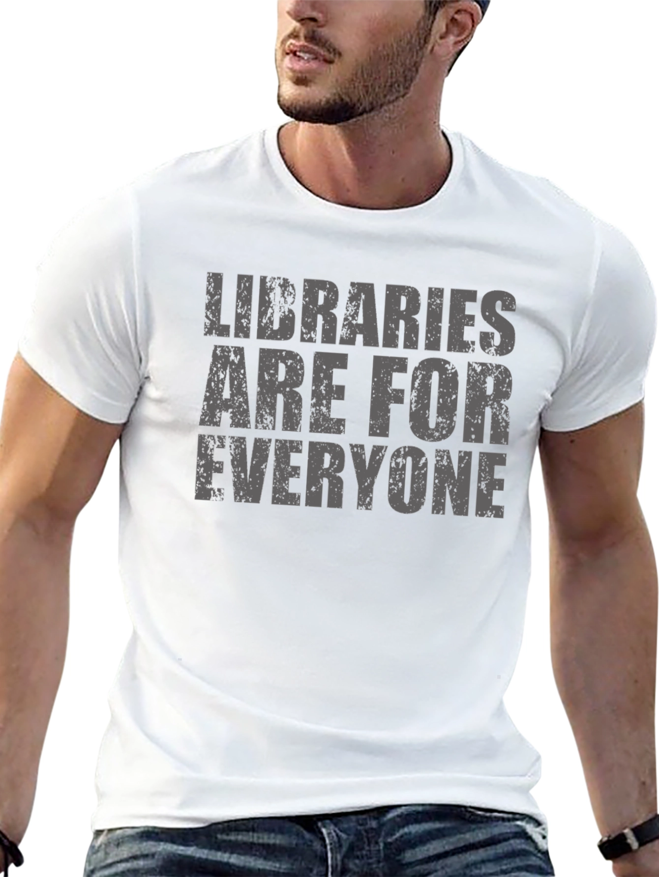 Libraries Are For Everyone Black T-Shirt
