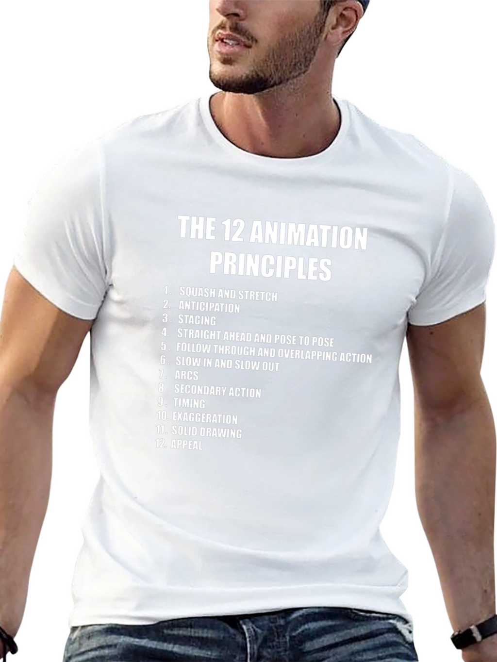 12 Animation Principles Graphic T-Shirt