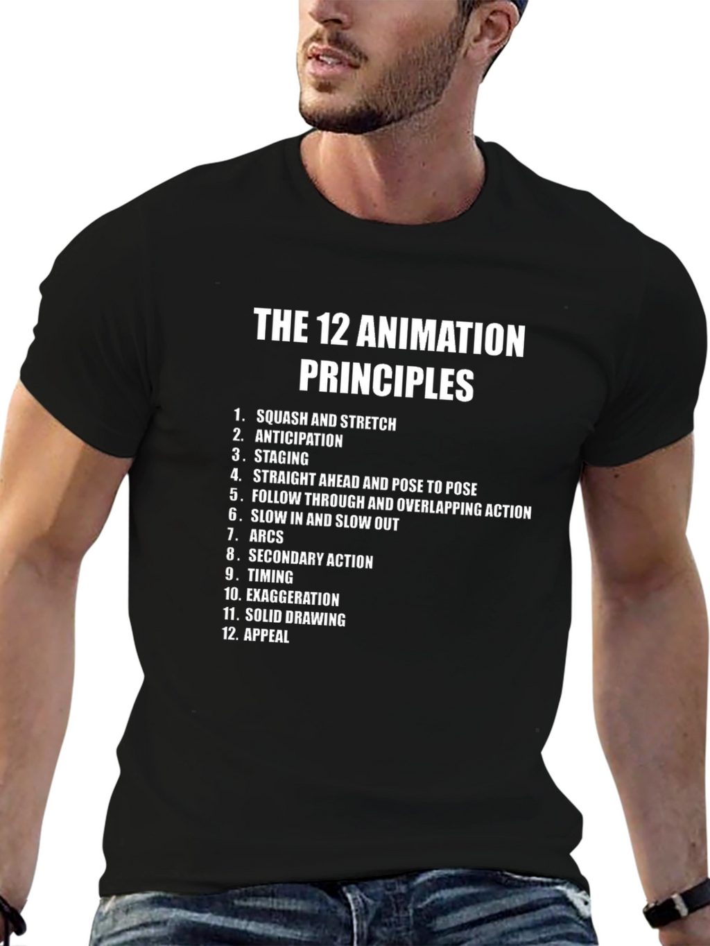 12 Animation Principles Graphic T-Shirt