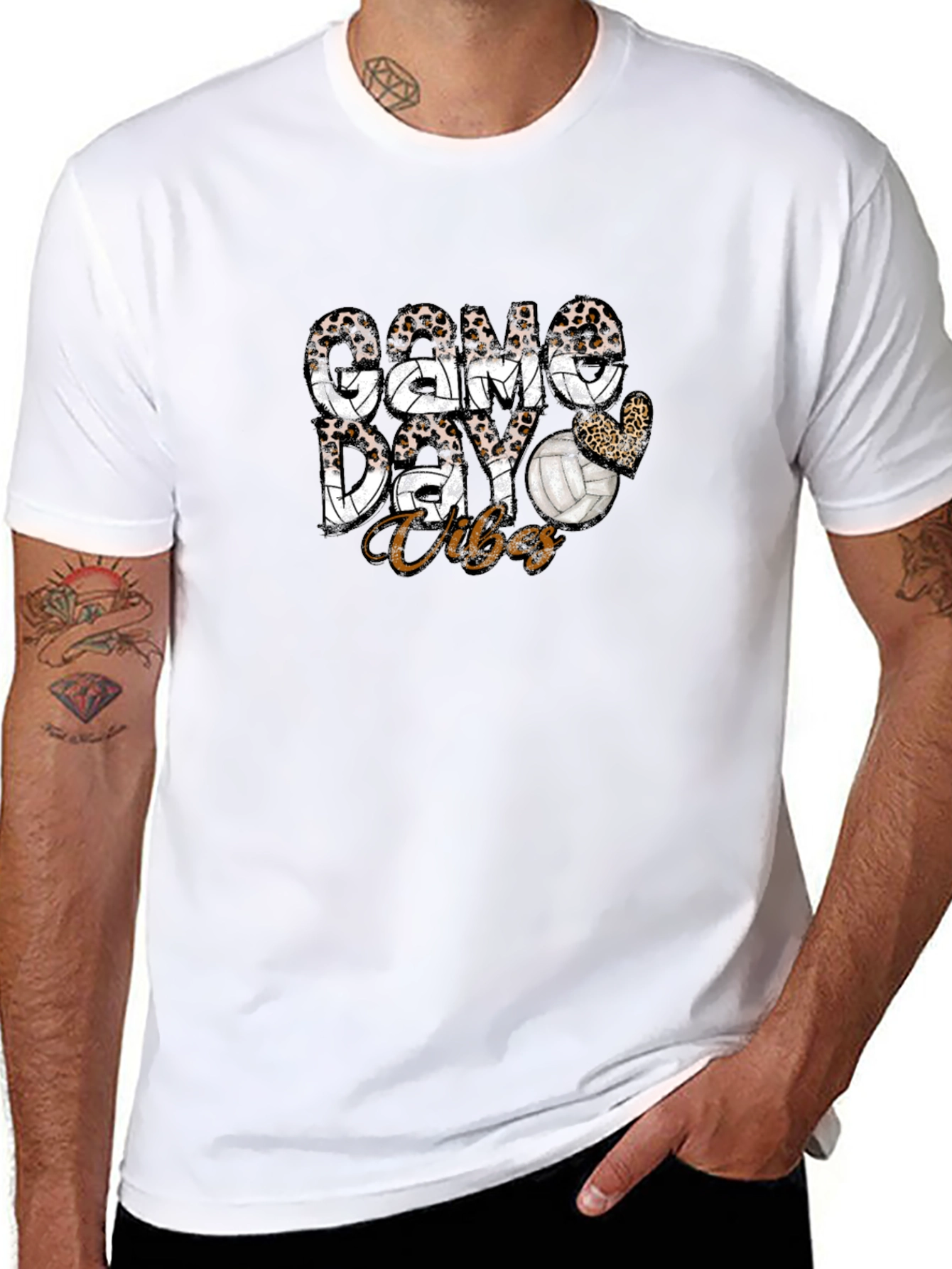 Game Day Vibes Volleyball Graphic Tee