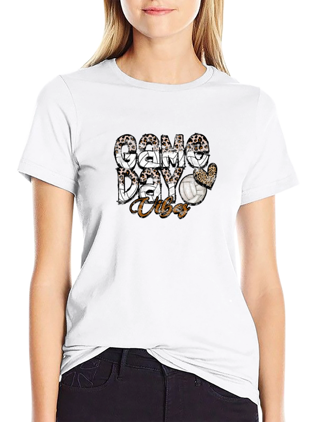 Game Day Vibes Volleyball Graphic Tee