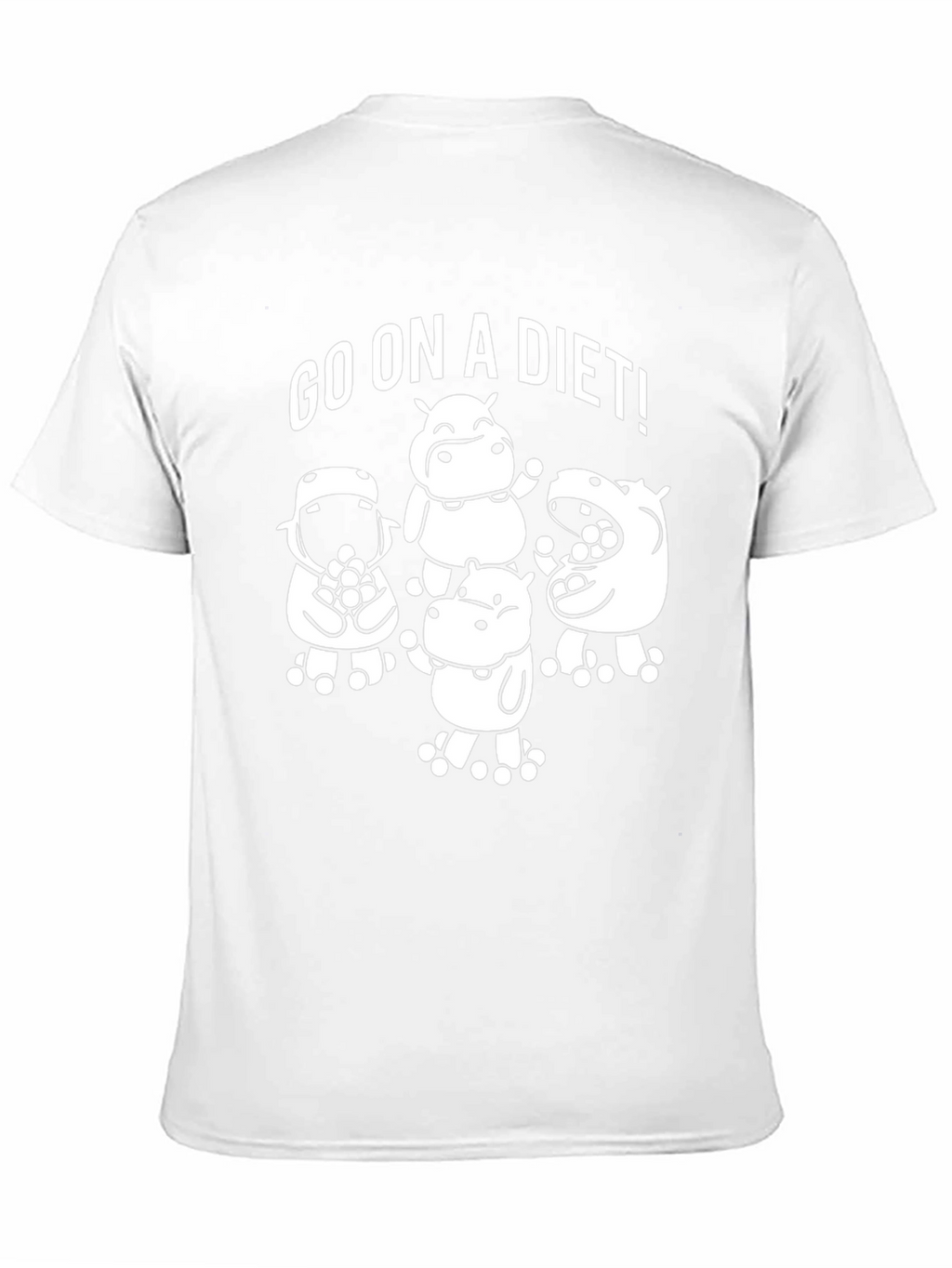 Go on a Diet! Black Graphic T-Shirt