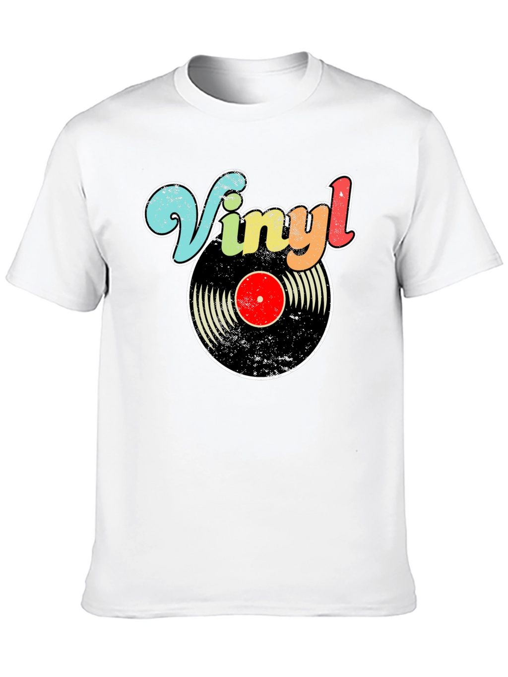 Retro Vinyl Record Graphic T-Shirt