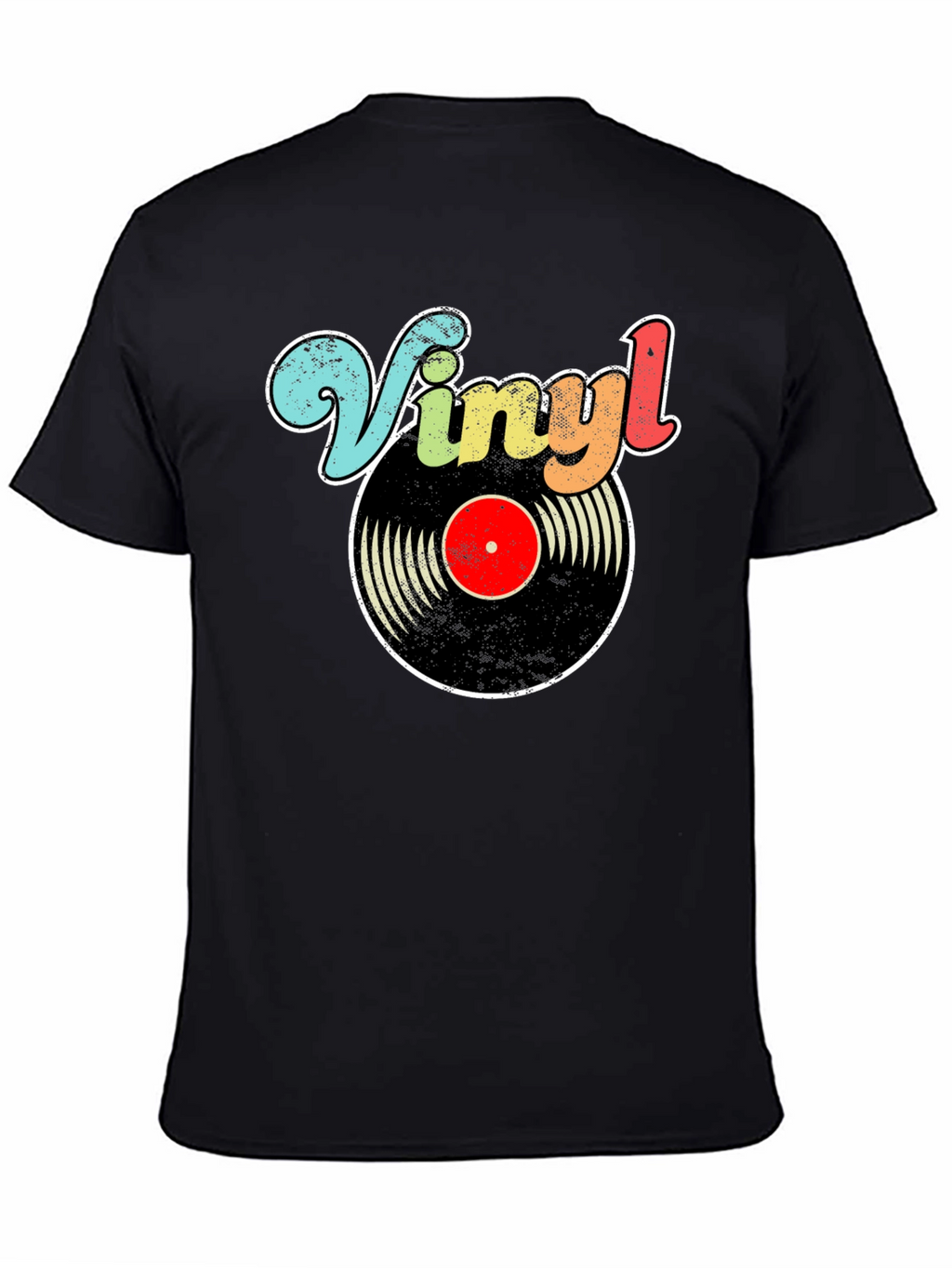 Retro Vinyl Record Graphic T-Shirt