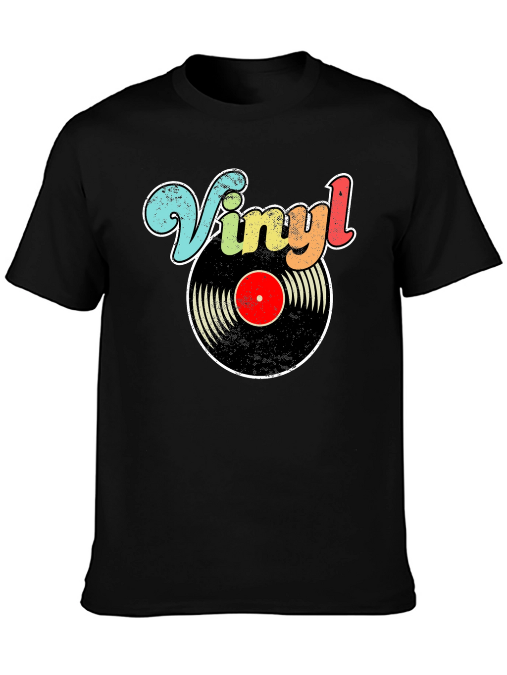 Retro Vinyl Record Graphic T-Shirt