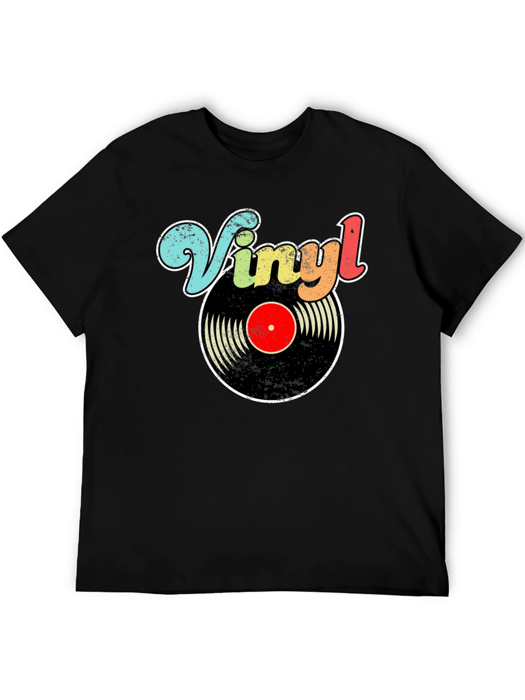 Retro Vinyl Record Graphic T-Shirt