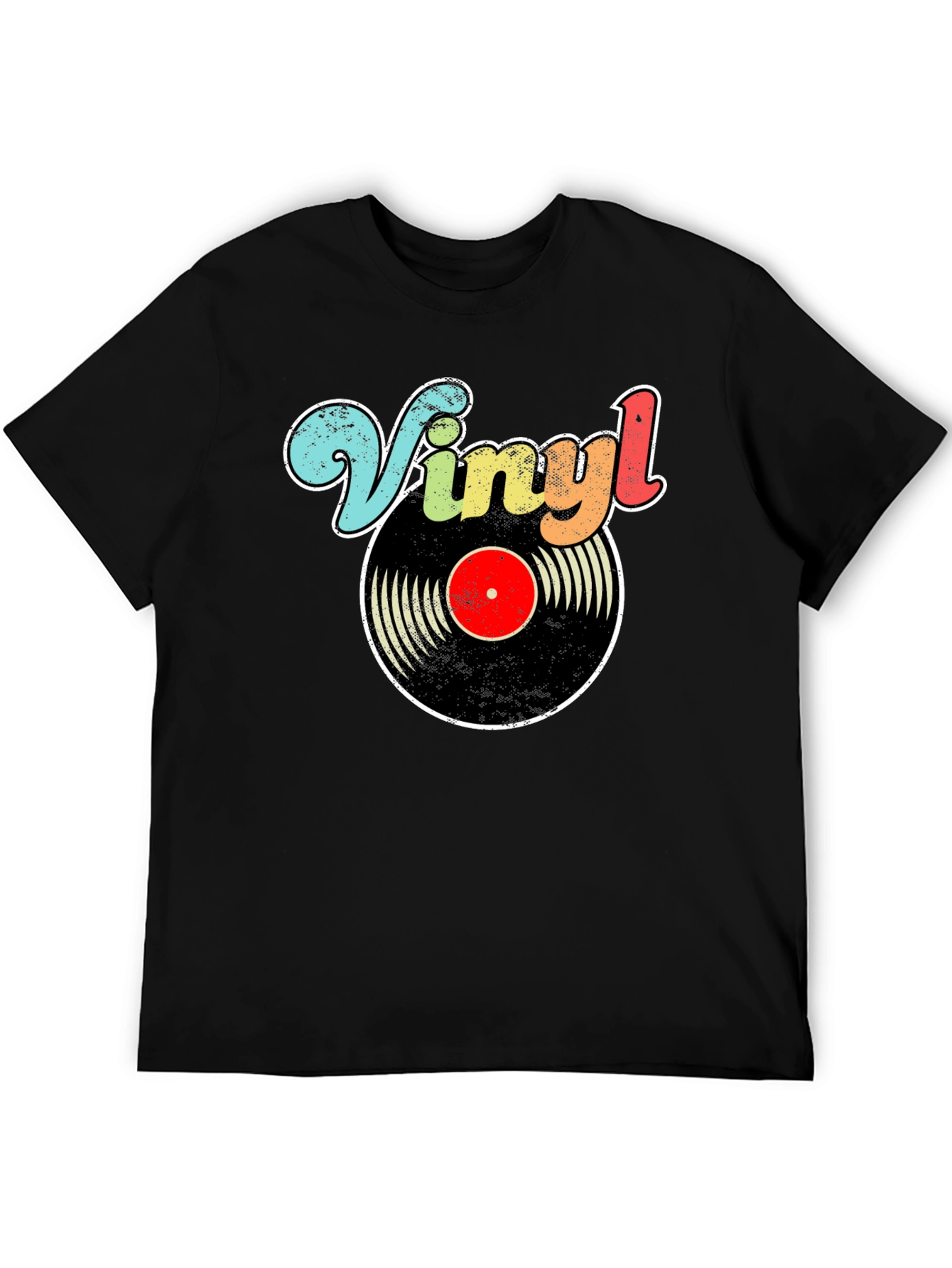 Retro Vinyl Record Graphic T-Shirt
