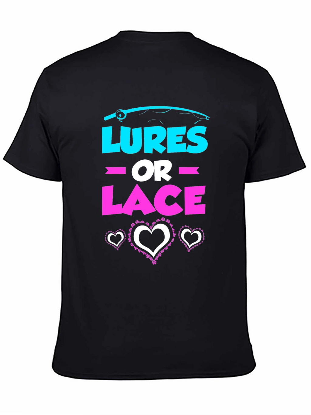 Lures or Lace Gender Reveal T-Shirt