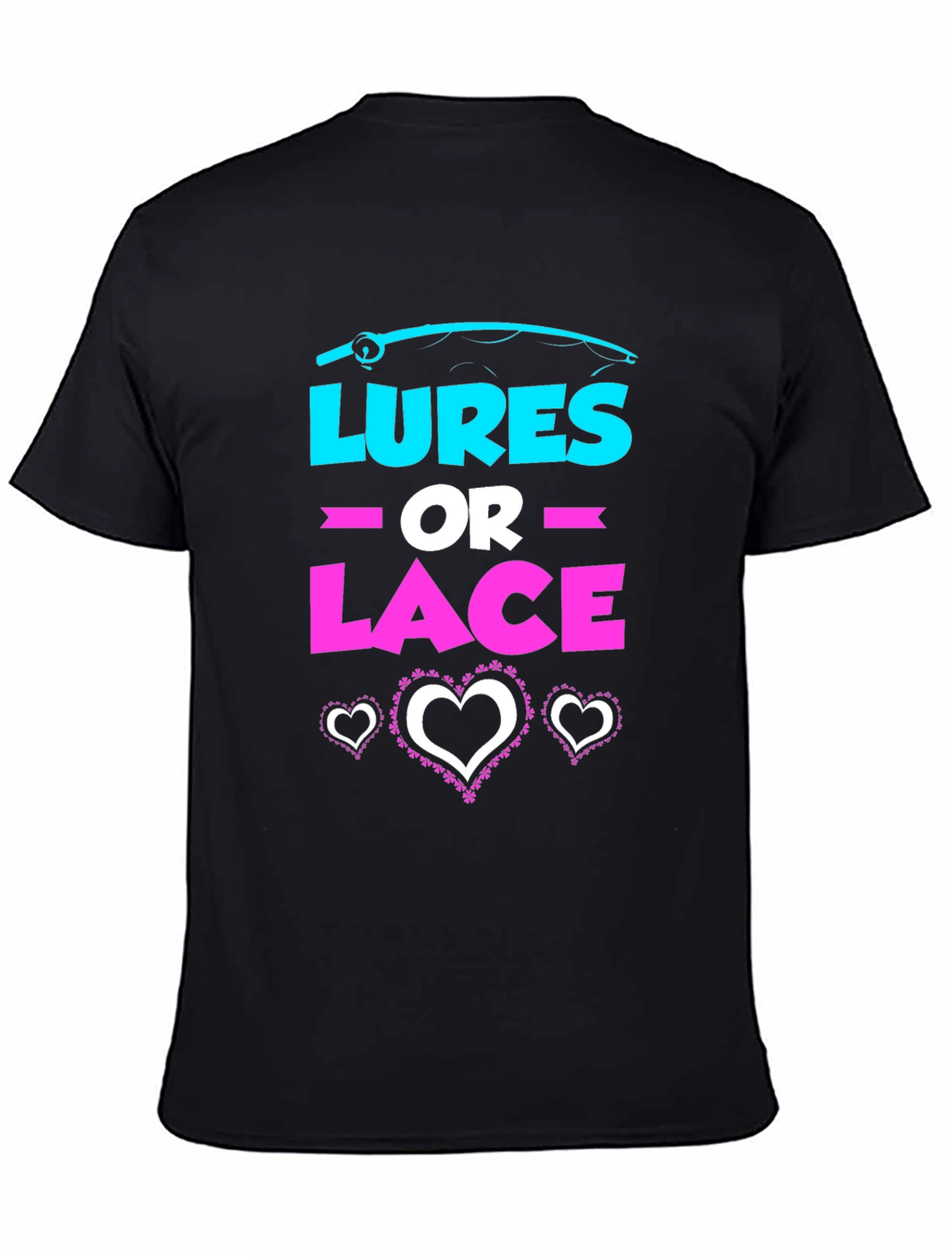 Lures or Lace Gender Reveal T-Shirt
