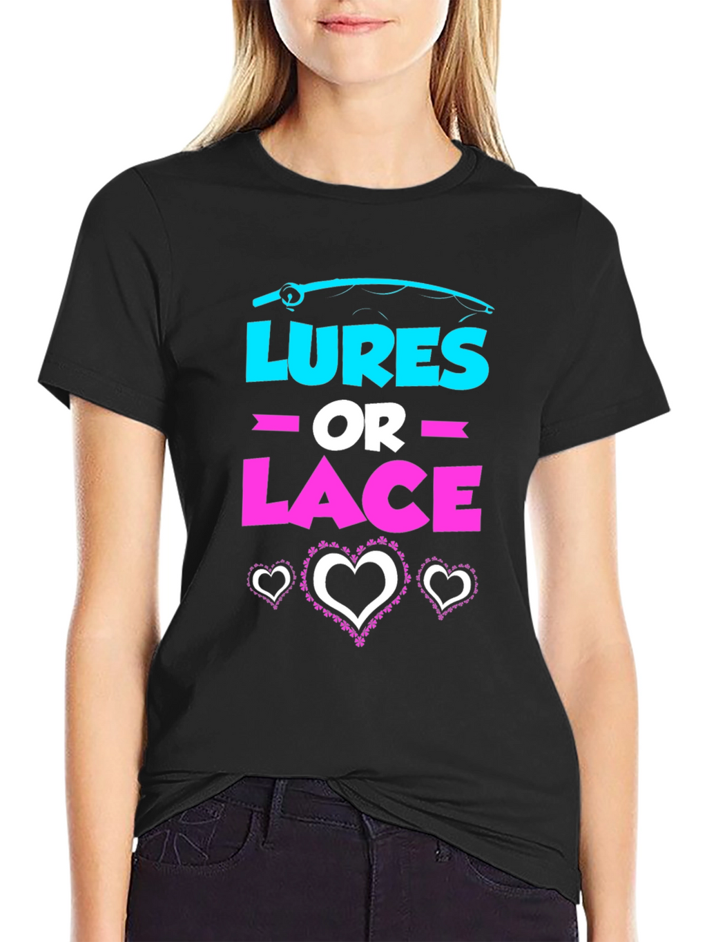 Lures or Lace Gender Reveal T-Shirt