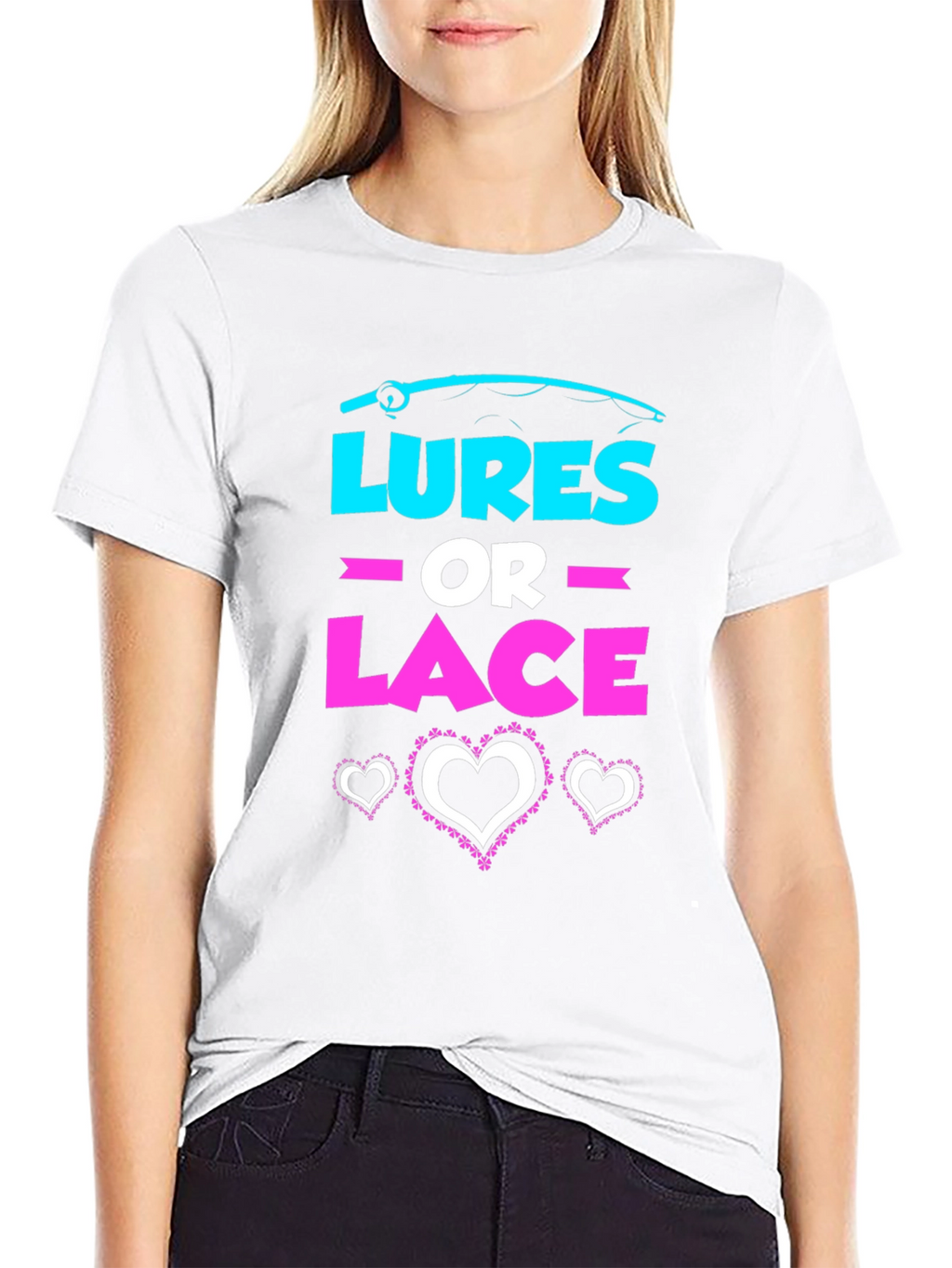 Lures or Lace Gender Reveal T-Shirt