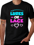 Lures or Lace Gender Reveal T-Shirt