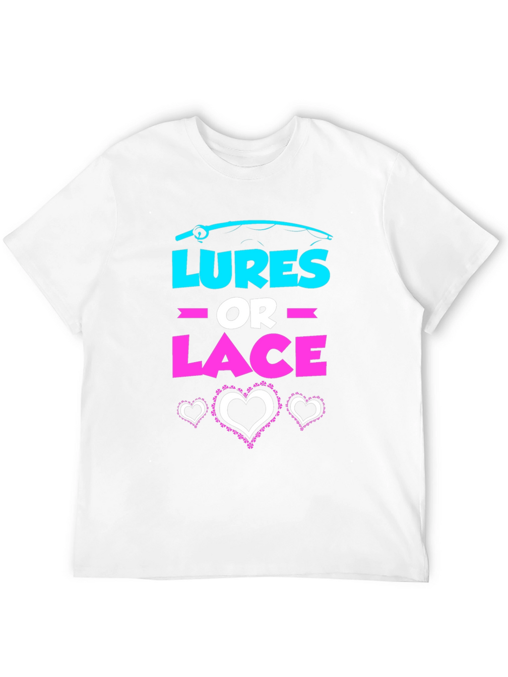 Lures or Lace Gender Reveal T-Shirt