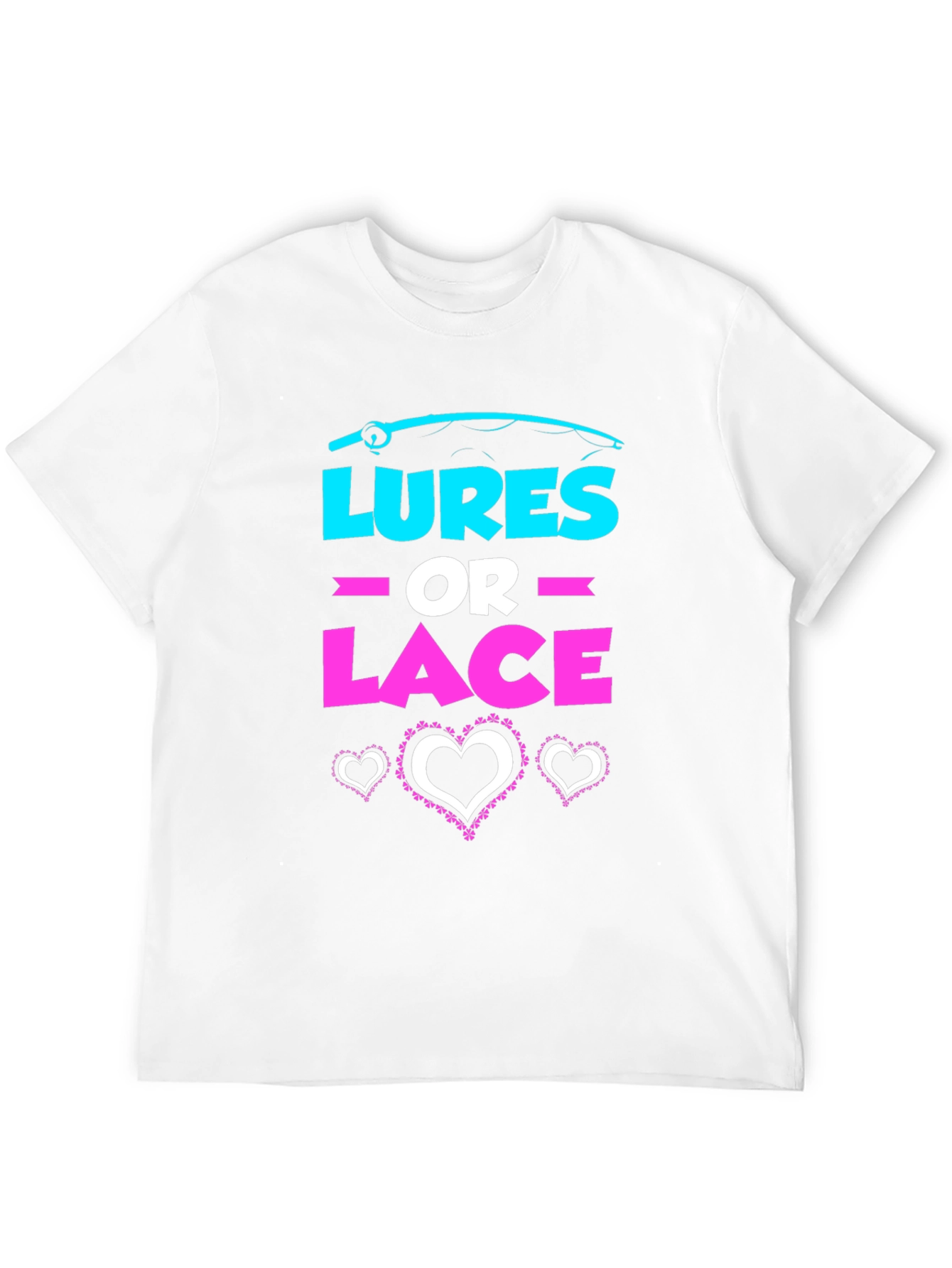 Lures or Lace Gender Reveal T-Shirt