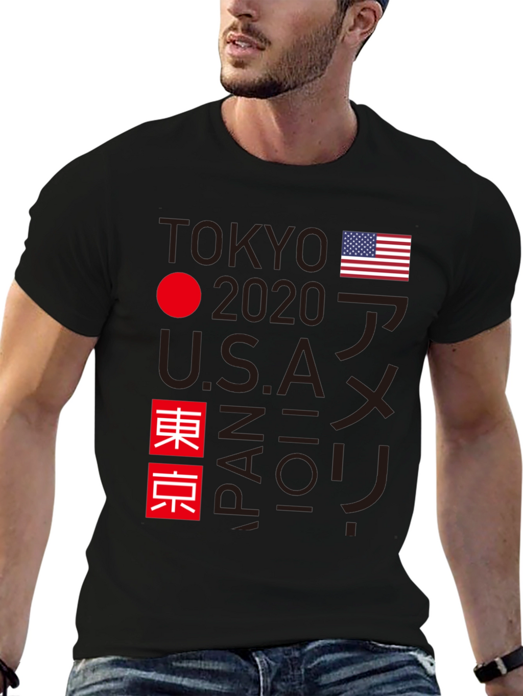 Tokyo 2020 USA Japan Graphic Tee