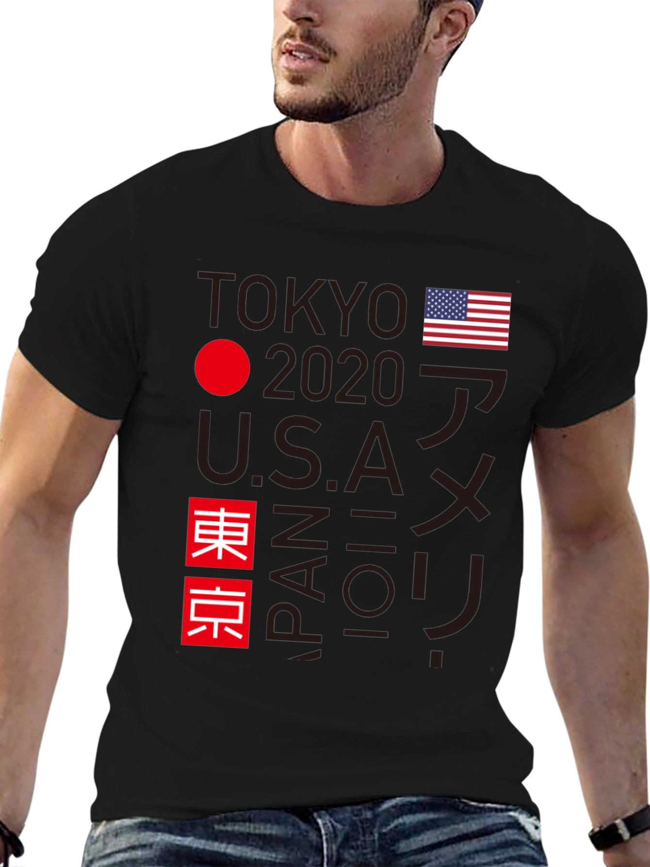 Tokyo 2020 USA Japan Graphic Tee