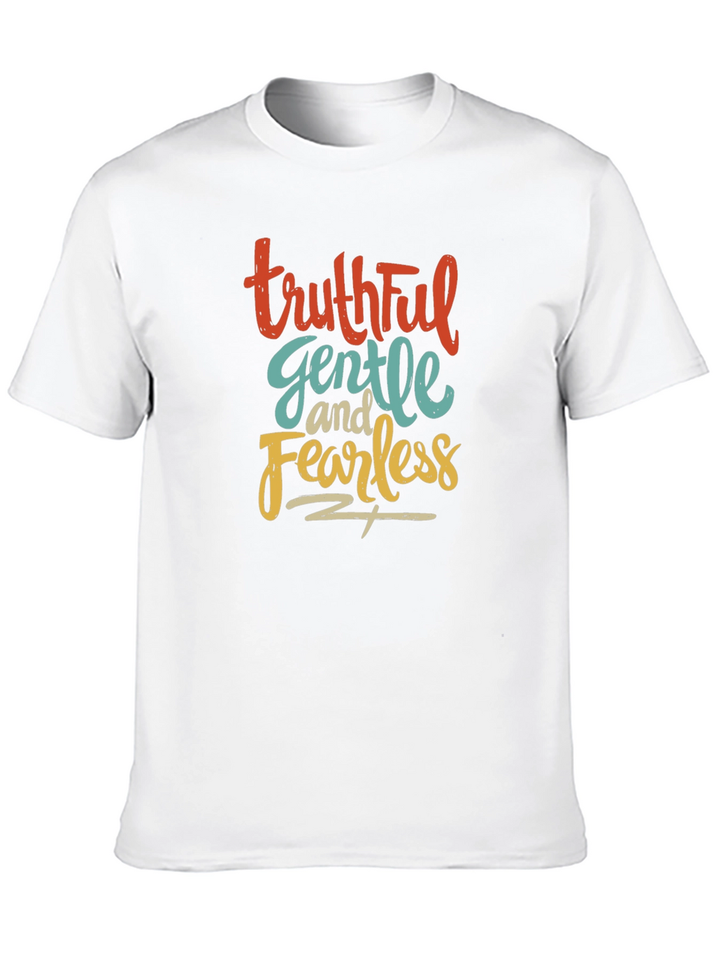 Truthful Gentle Fearless Black T-Shirt