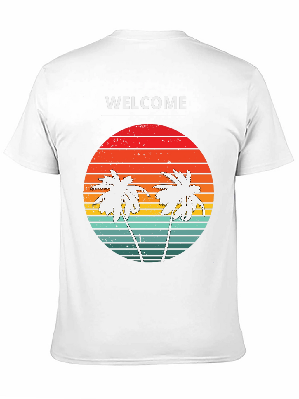 Welcome Palm Tree Sunset Graphic Tee