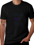 Walk Run Fly Graphic T-Shirt - Motivational Tee