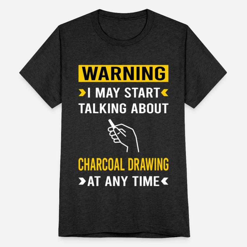 Warning Charcoal Drawing