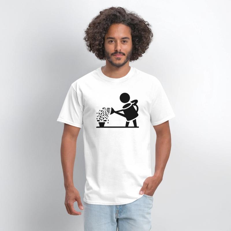 Watering can garden gardening art path17