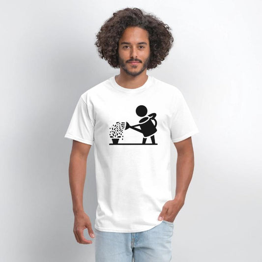 Watering can garden gardening art path17