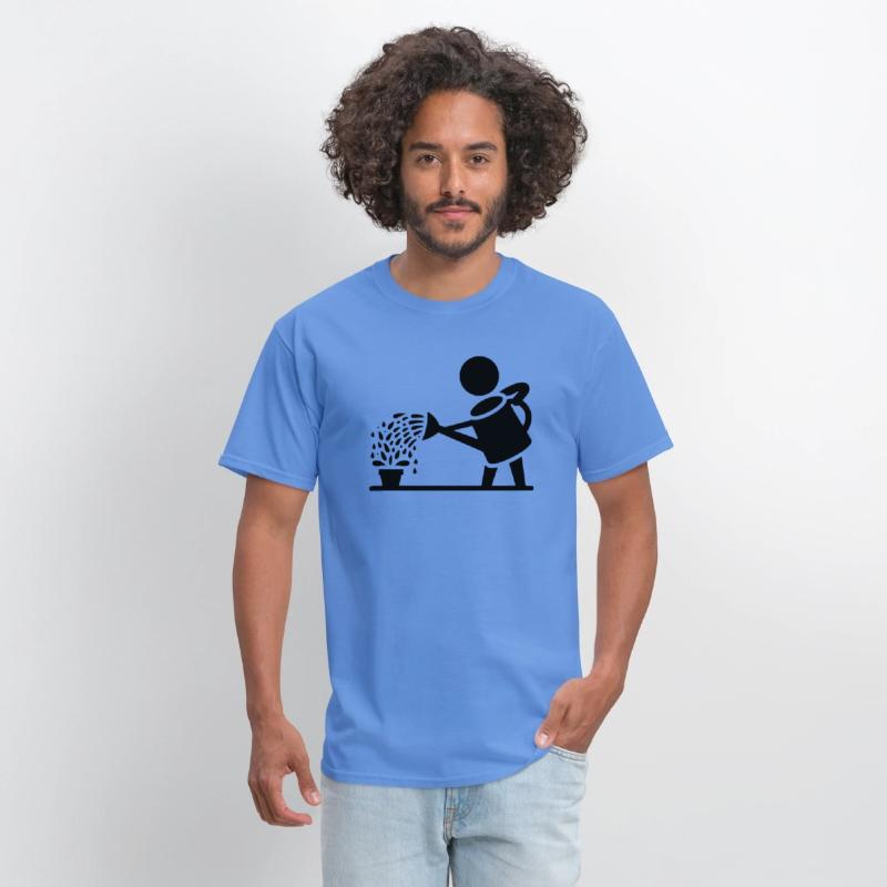 Watering can garden gardening art path17