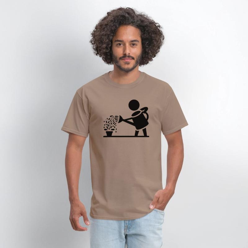 Watering can garden gardening art path17