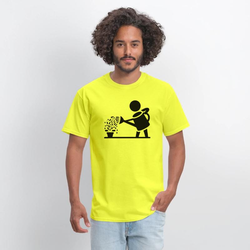 Watering can garden gardening art path17