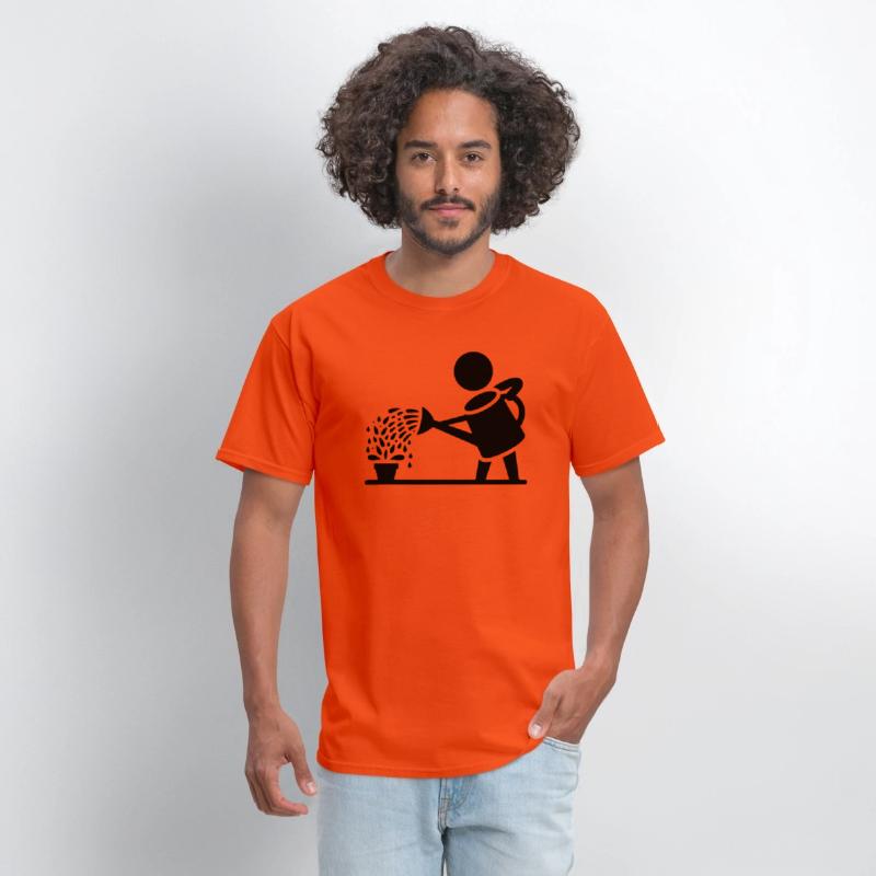 Watering can garden gardening art path17