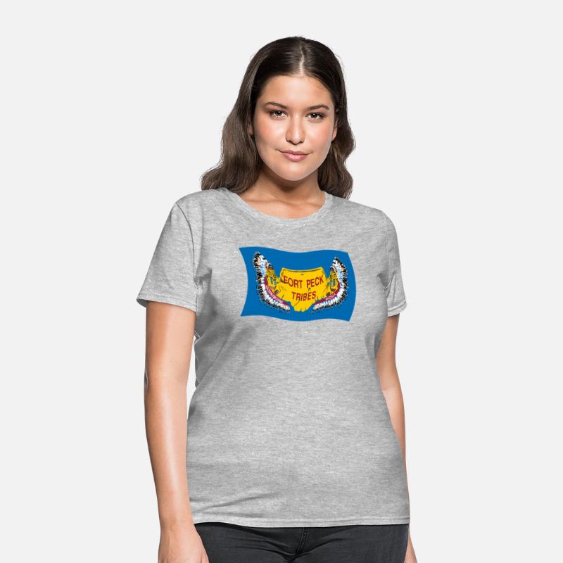 Wavy Flag Of Fort Peck Tribes Assiniboine Native