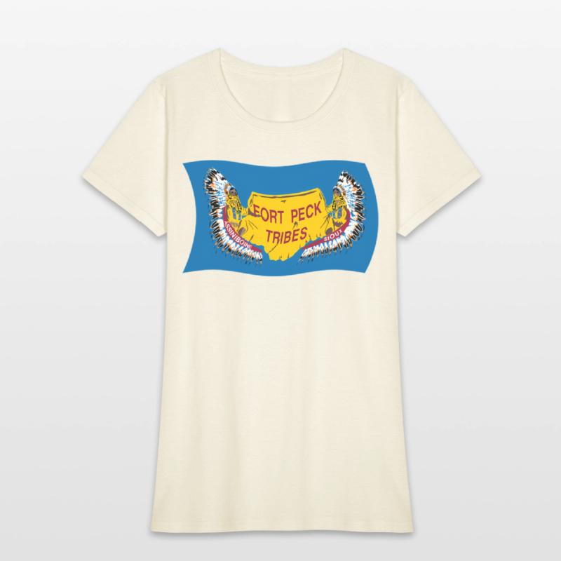 Wavy Flag Of Fort Peck Tribes Assiniboine Native