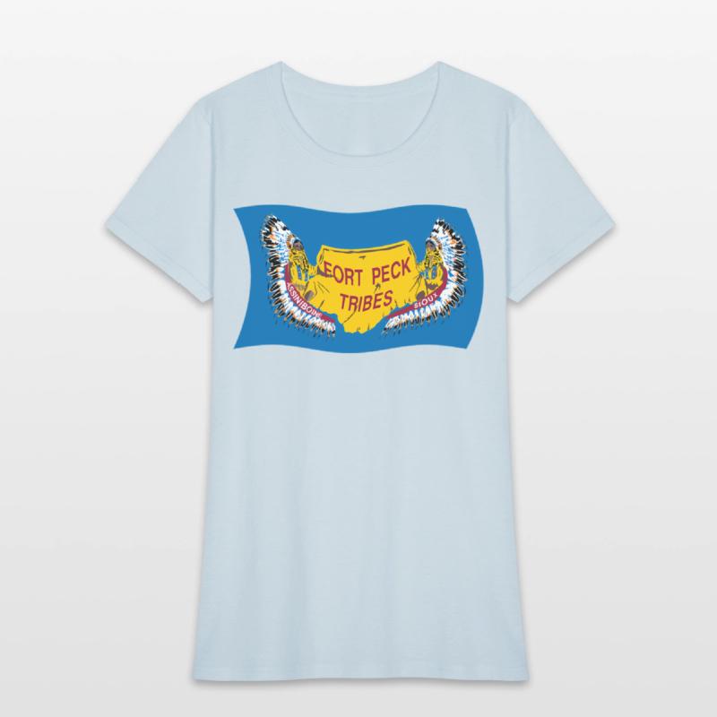 Wavy Flag Of Fort Peck Tribes Assiniboine Native