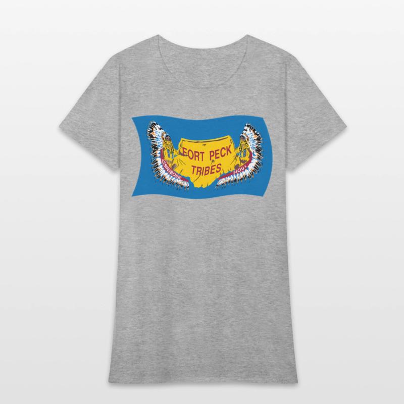 Wavy Flag Of Fort Peck Tribes Assiniboine Native