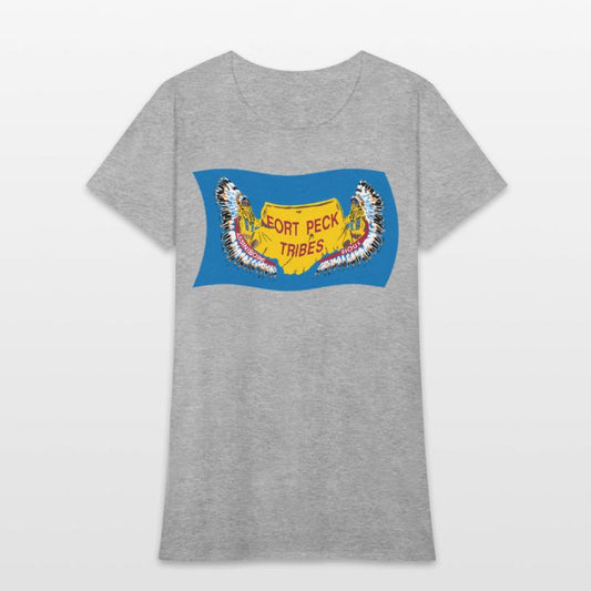 Wavy Flag Of Fort Peck Tribes Assiniboine Native