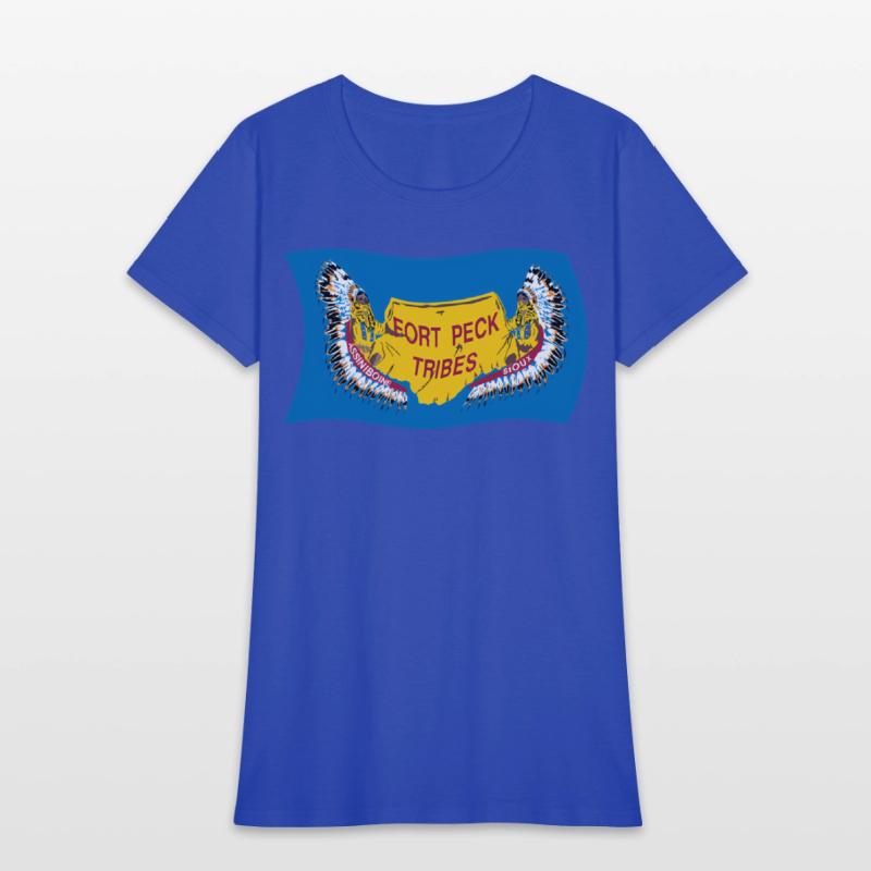 Wavy Flag Of Fort Peck Tribes Assiniboine Native