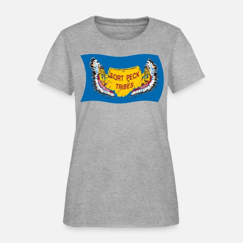 Wavy Flag Of Fort Peck Tribes Assiniboine Native